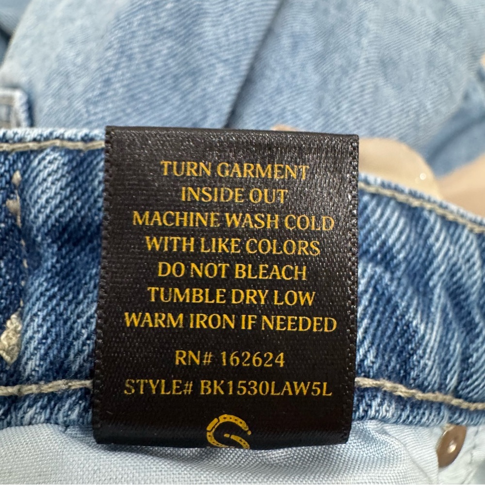 Sterling & Stitch Buckle Ultra High Rise Wide Leg Jean Light Wash Women's 28 - Picture 16 of 16